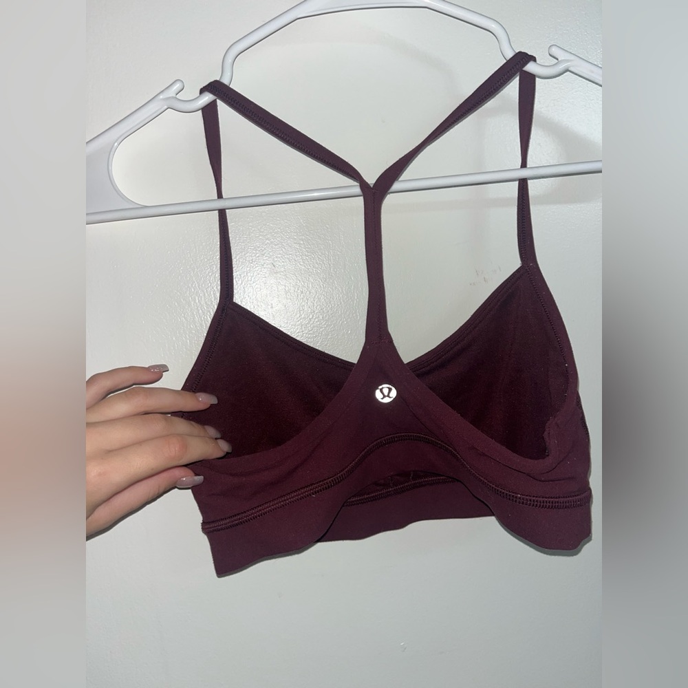 Lululemon flow y bra in maroon